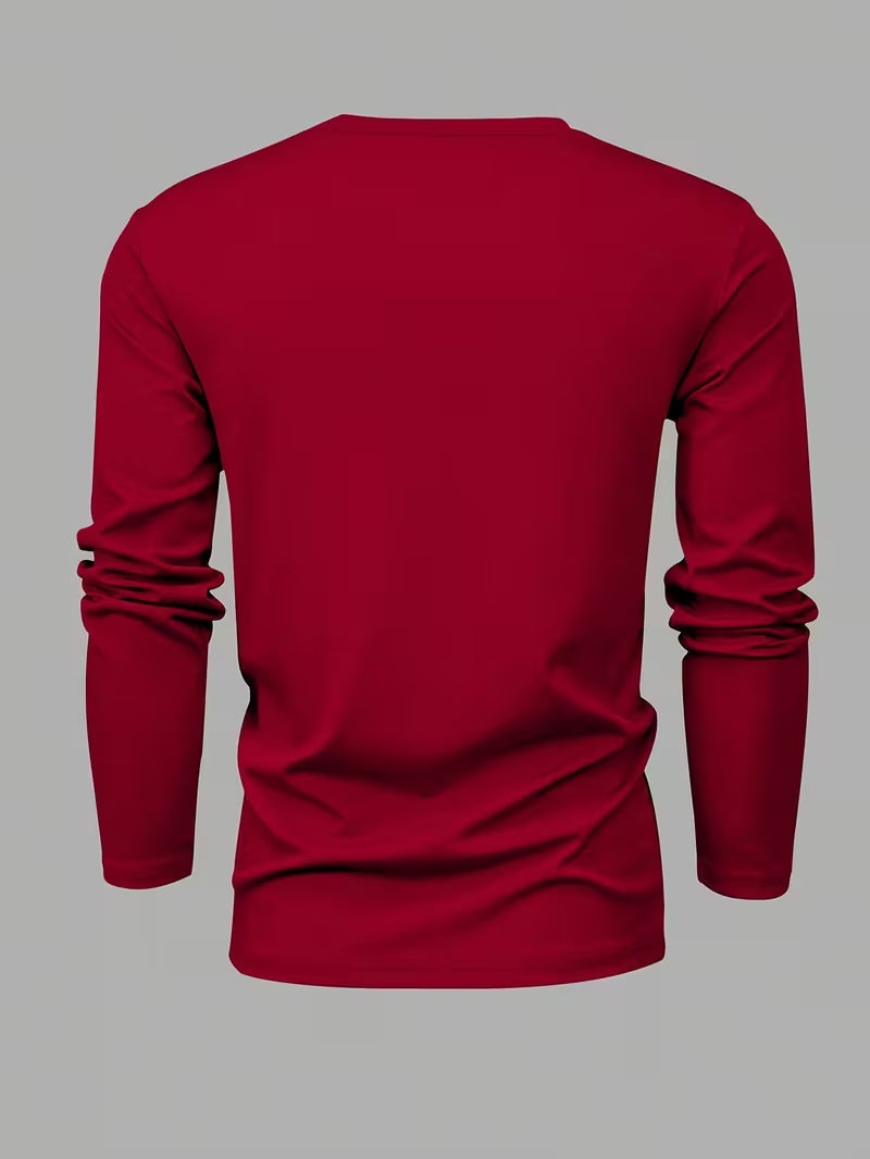 Men's Red Slim-Fit Shirt "Faith"