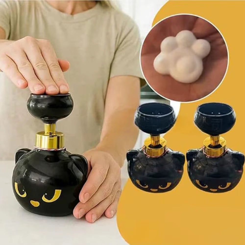 Cute Cat Paw Foam Soap Dispenser Funny Cute Cat Paw Flower Shape Foam Soap Pump Bottles Cat Lover Gift for Bathroom,Kitchen