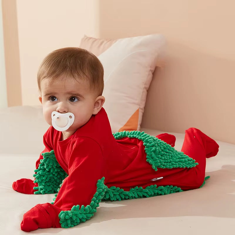 Baby Rompers Newborn Baby Jumpsuit Mop Cleaning Clothing Boys Girls Infant Crawling Spring Autumn Long Sleeve Baby Clothes