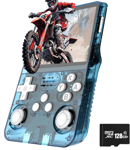 R36S Retro Game Console Handheld Video Arkos 2.0 System 3.5 Inch Single Card Portable Pocket Video Player 64GB 128GB 20000 Games