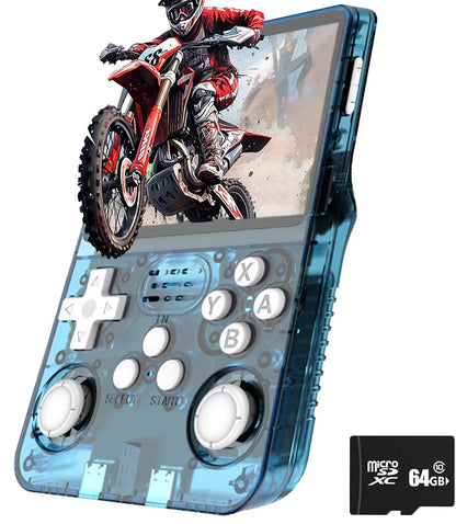 R36S Retro Game Console Handheld Video Arkos 2.0 System 3.5 Inch Single Card Portable Pocket Video Player 64GB 128GB 20000 Games