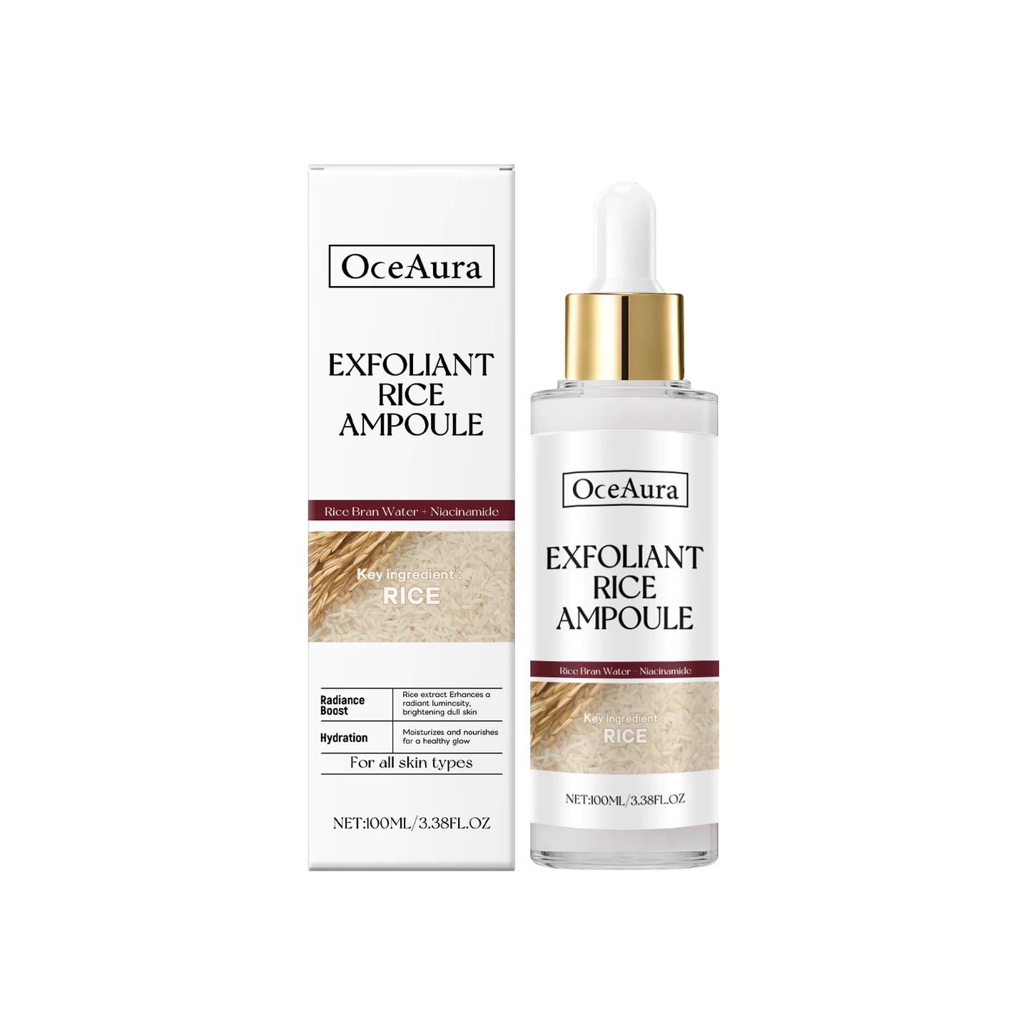 OceAura Rice Ampoule Exfoliant and Hydration