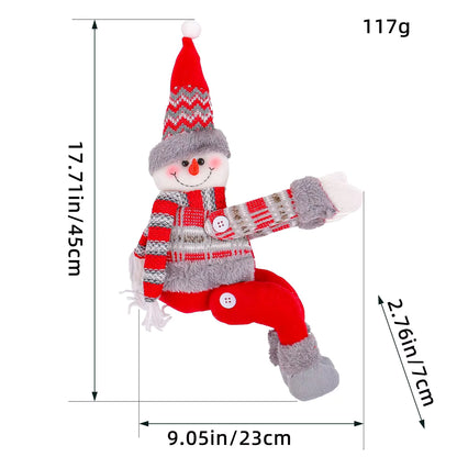 Christmas Dining Chair and Curtain Decorations