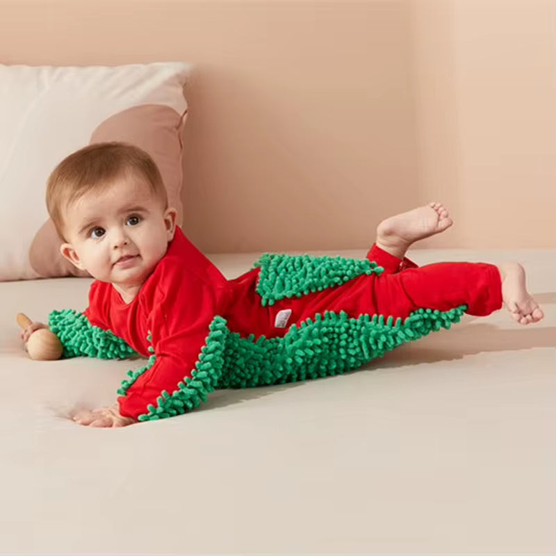 Baby Rompers Newborn Baby Jumpsuit Mop Cleaning Clothing Boys Girls Infant Crawling Spring Autumn Long Sleeve Baby Clothes