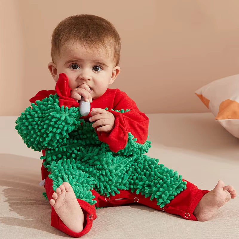 Baby Rompers Newborn Baby Jumpsuit Mop Cleaning Clothing Boys Girls Infant Crawling Spring Autumn Long Sleeve Baby Clothes